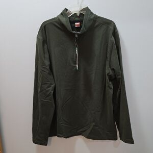 32° HEAT MENS Green Quarter-Zip Pullover XL NWT